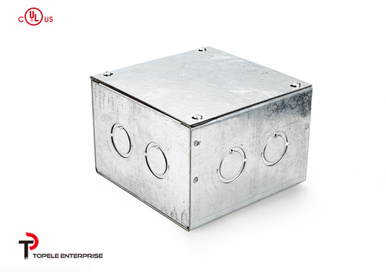 Scatola di giunzione elettrica d'acciaio del quadrato del condotto, contenitori elettrici e coperture di scatola all'aperto di recinzione del metallo