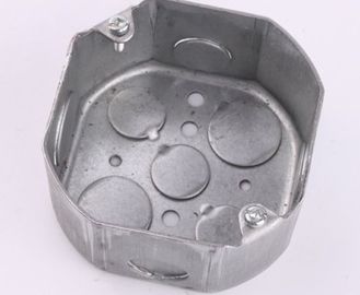 TOPELE 54171, 4 ′′ scatole di condotti elettrici galvanizzati in acciaio ottagonale, 2/8&quot; di profondità, 1/2 pollice Knockou