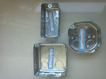 TOPELE 54171, 4 ′′ scatole di condotti elettrici galvanizzati in acciaio ottagonale, 2/8&quot; di profondità, 1/2 pollice Knockou