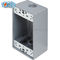 UL Listed 4x2 Aluminum One Gang Outlet Box resistente alle intemperie Grigio