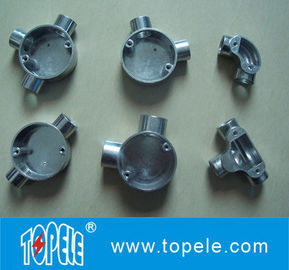 Scatola di giunzione di alluminio malleabile circolare diretta bidirezionale di TOPELE BS, montaggi elettrici galvanizzati del condotto